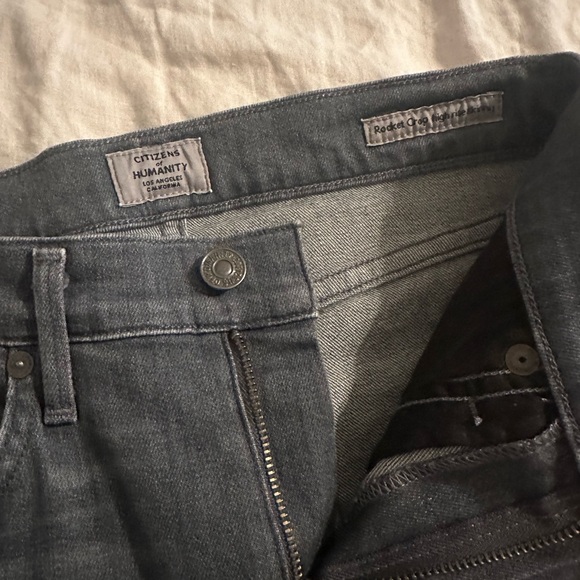 Citizens Of Humanity Rocket Crop High Rise Skinny 23 Moon Dance Gray - Picture 4 of 9